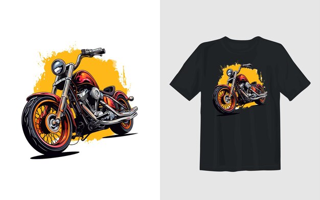 Gratis vector extreme dirt bike cartoon vector illustratie biker t shirt ontwerp