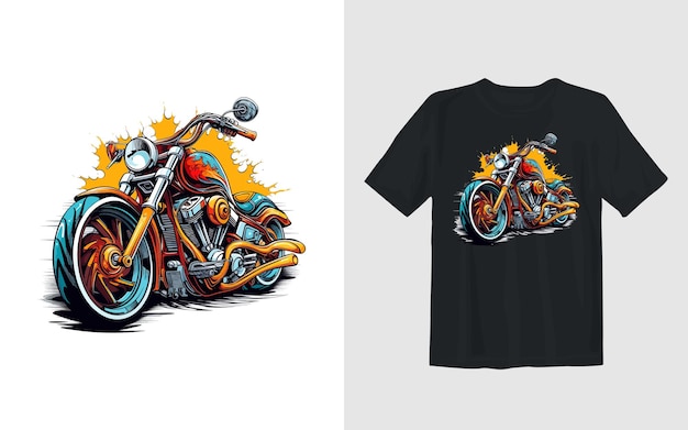 Gratis vector extreme dirt bike cartoon vector illustratie biker t shirt ontwerp