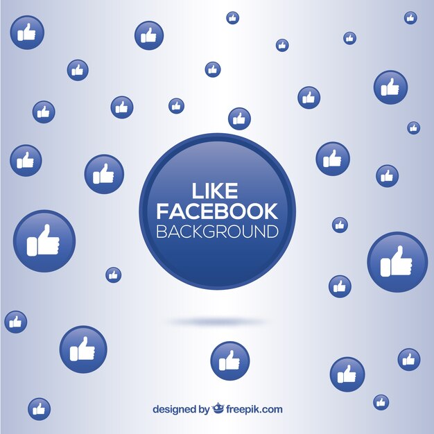 Facebook-achtergrond met likes