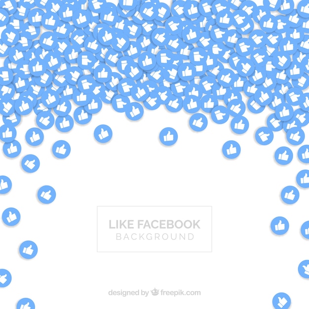 Facebook-achtergrond met likes