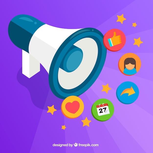 Gratis vector facebook influencer achtergrond