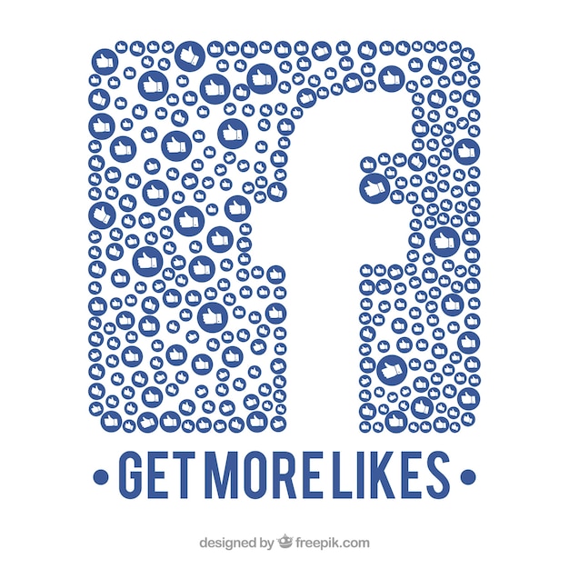 Gratis vector facebook zoals achtergrond