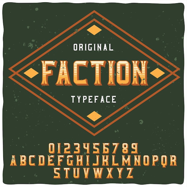 Faction lettertype