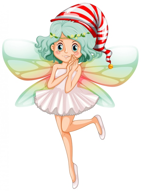 Gratis vector fairy feestmuts voor kerstmis