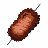 Gratis vector falafel spiesje moslim eten