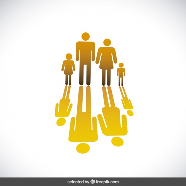 Gratis vector familie avatars