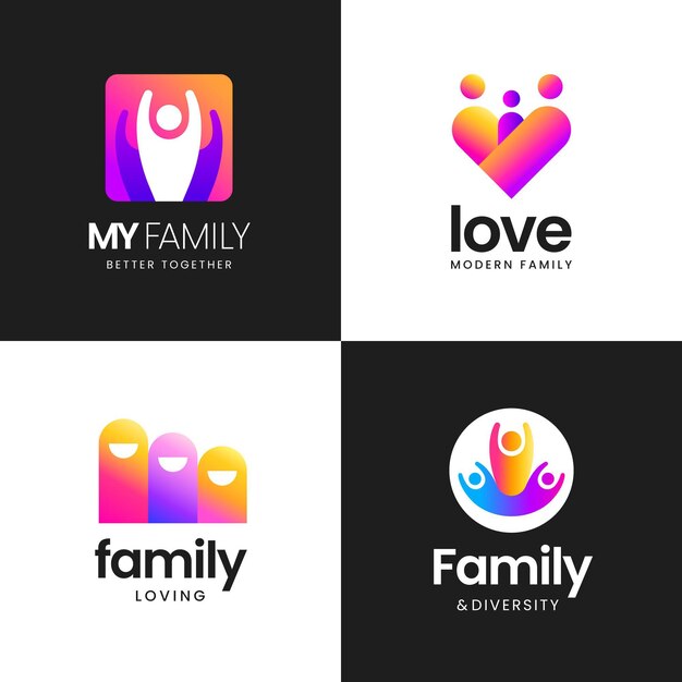 Familie logo collectie