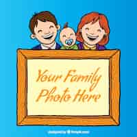 Gratis vector family fotolijst