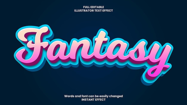 Gratis vector fantasie teksteffect