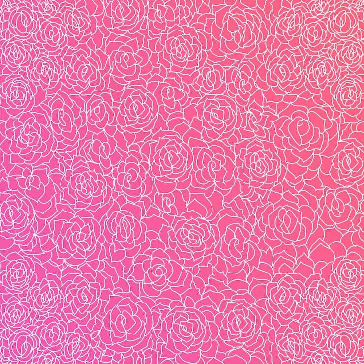 Gratis Vector fantastische roze achtergrond met witte rozen