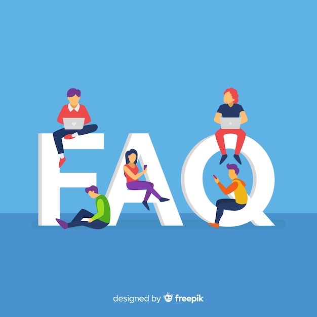 Gratis vector faq-concept