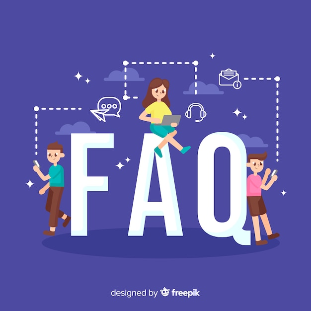 Gratis vector faq-concept