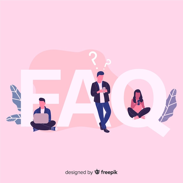 Gratis vector faq-concept