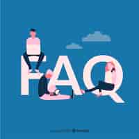 Gratis vector faq-concept