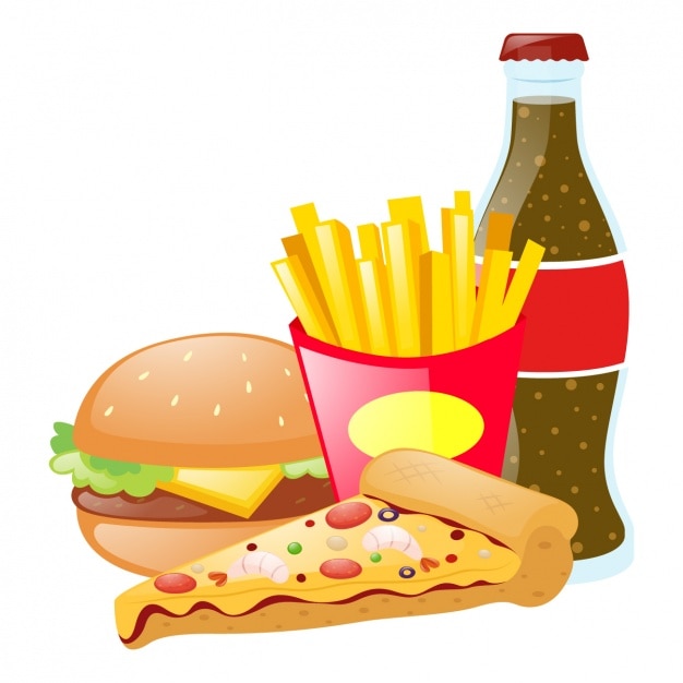 Gratis vector fast food ontwerp