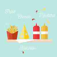 Gratis vector fast food