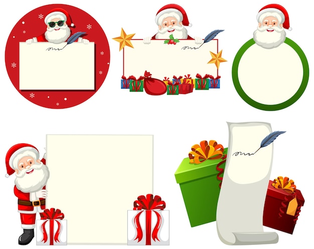 Gratis vector feestelijke kerst vector icons collectie