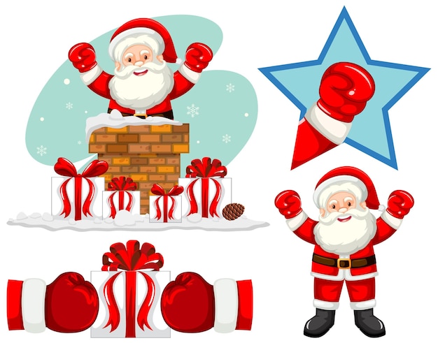 Gratis vector feestelijke kerst vector icons collectie