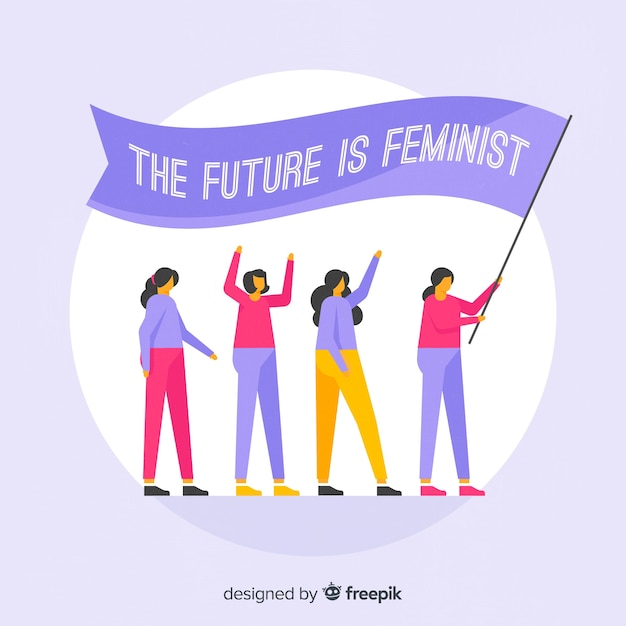 Gratis vector feminisme concept