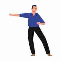 Gratis vector feria de cali man danser