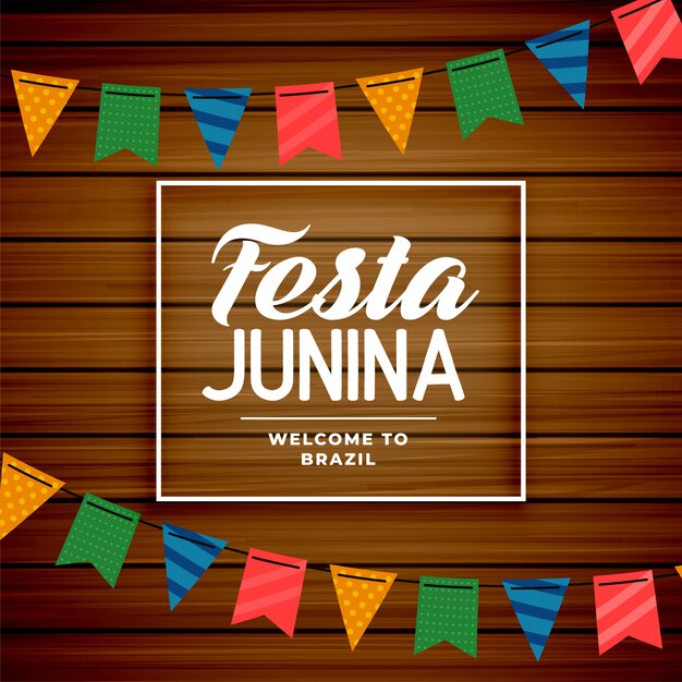 Festa Junina Braziliaanse juni vakantieachtergrond