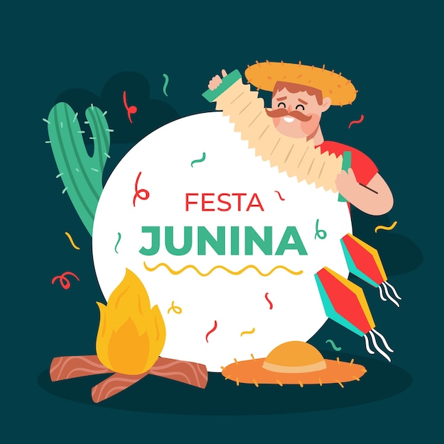 Festa junina evenement concept