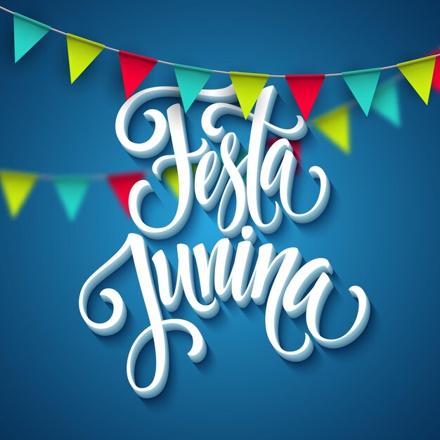 Festa Junina-ontwerp voor feestgroet.