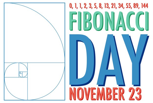Fibonacci dag posterontwerp