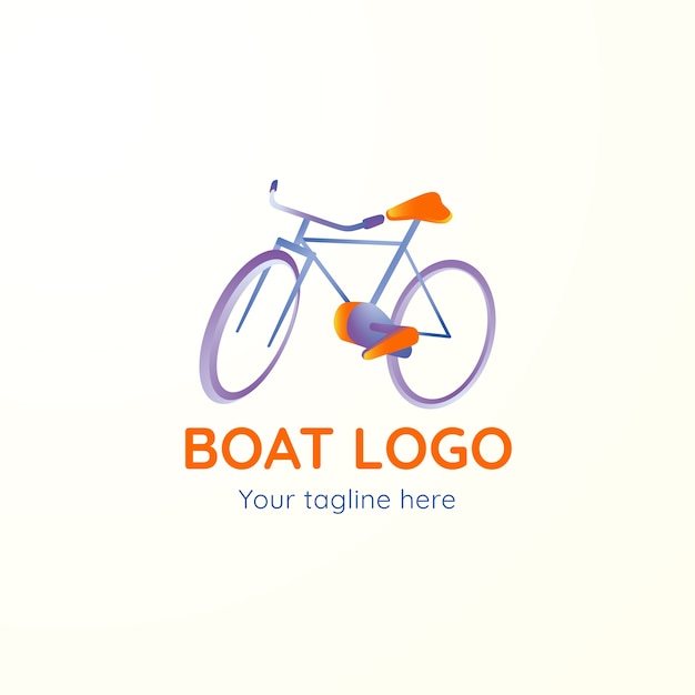 Gratis vector fiets logo ontwerpsjabloon