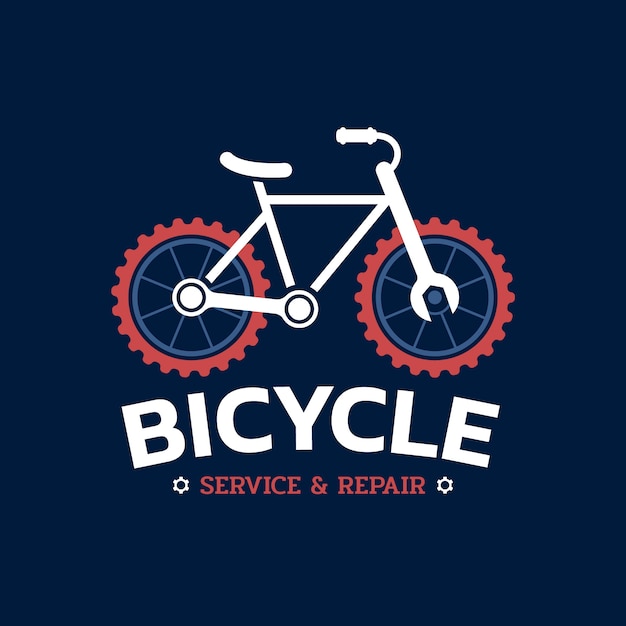 Gratis vector fiets logo ontwerpsjabloon