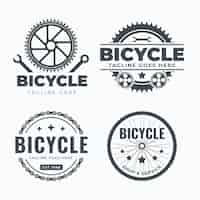 Gratis vector fiets logo sjabloon collectie