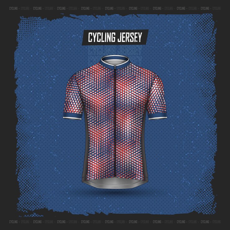 Gratis Vector fietstrui voor- en achterzijde premium-collectie fietstrui