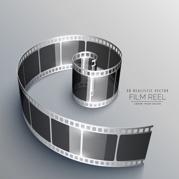 Gratis vector filmstrook in 3d-opmaak