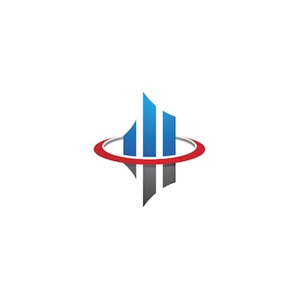 Financiën logo ontwerp vectorillustratie
