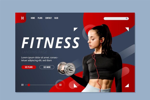 Fitness-bestemmingspagina