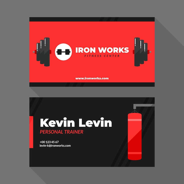 Gratis Vector fitness sportschool sjabloonontwerp