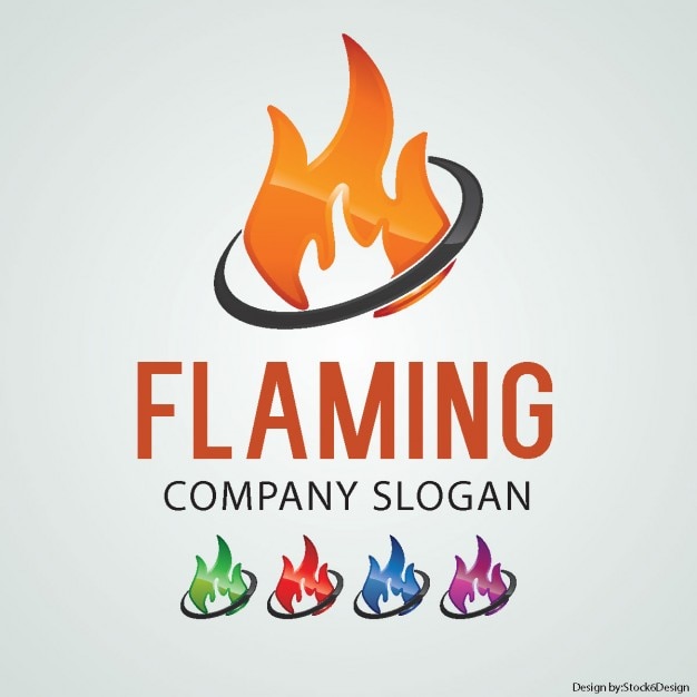 Gratis vector flame logo