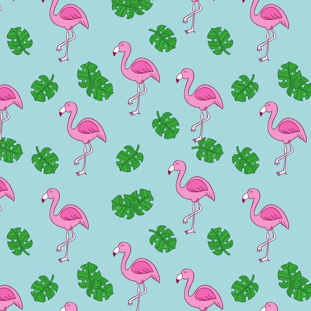 Flamingo patroon collectie concept