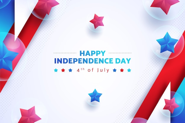 Flat 4 juli - onafhankelijkheidsdag illustratie
