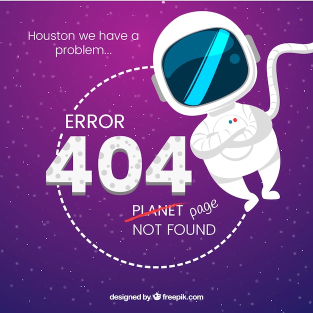 Gratis vector flat 404-foutsjabloon