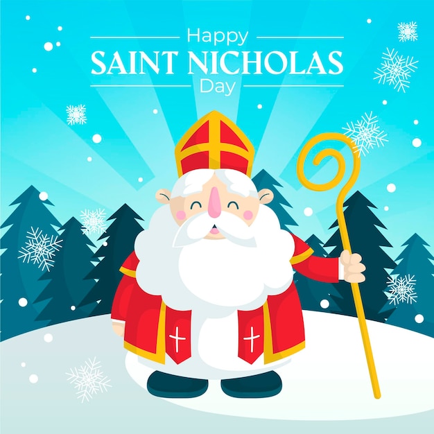 Gratis vector flat deisgn sinterklaas dag