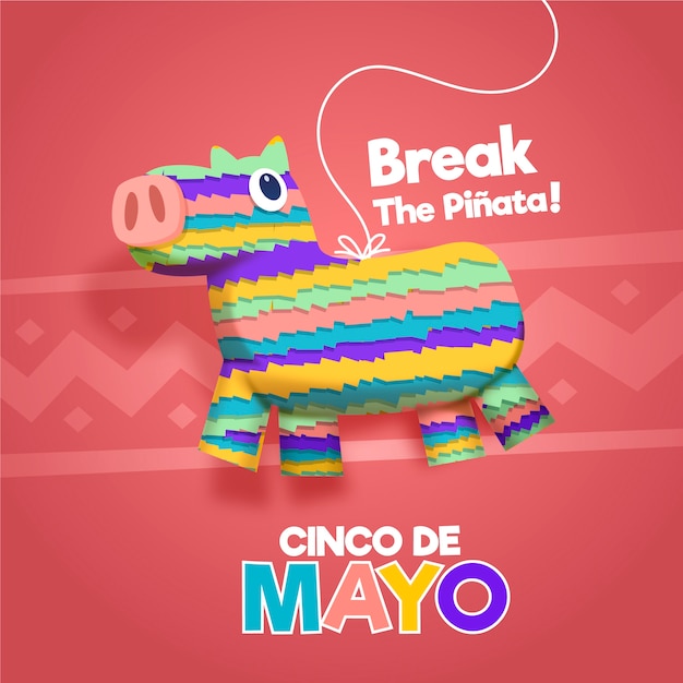 Flat design cinco de mayo concept