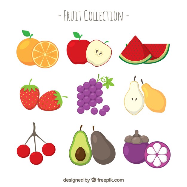 Flat fruit selectie