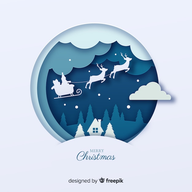 Gratis vector flat kerst achtergrond