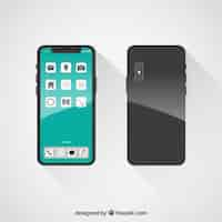 Gratis vector flat smartphone ontwerp