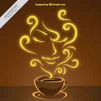 Gratis vector flavour koffie achtergrond