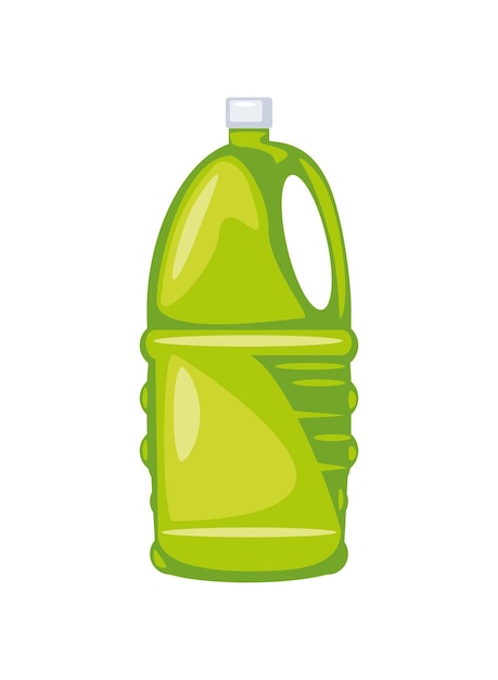 Gratis vector fles gallon apparatuur illustratie geïsoleerd