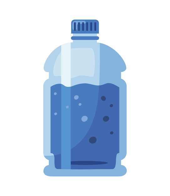 Gratis vector fles gallon blauw ontwerp