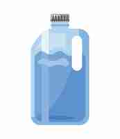 Gratis vector fles gallon met grijze dop