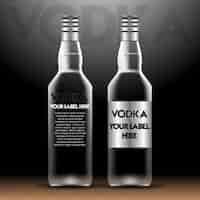 Gratis vector fles wodka